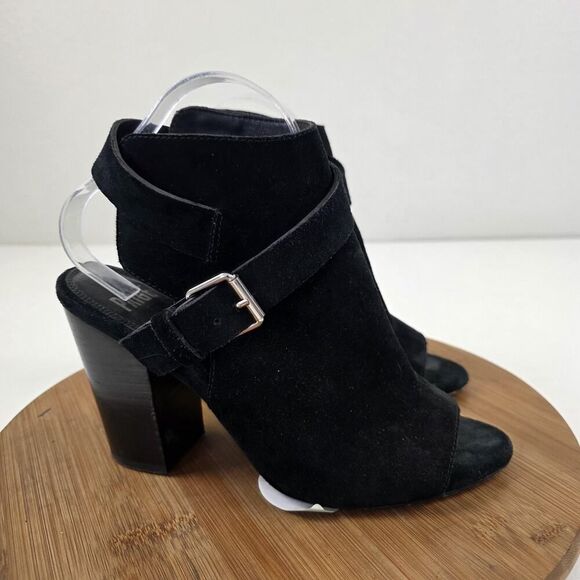 Rag & Bone Shoes Womens Size 9 Suede Open Toe Block Heel Sandals Buckle Strap - Picture 6 of 16